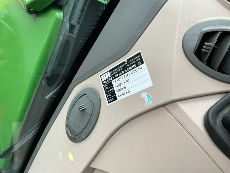 Fendt 724 Vario profiPlus – 245 ch – 2017 – 5 775 h – Image 31
